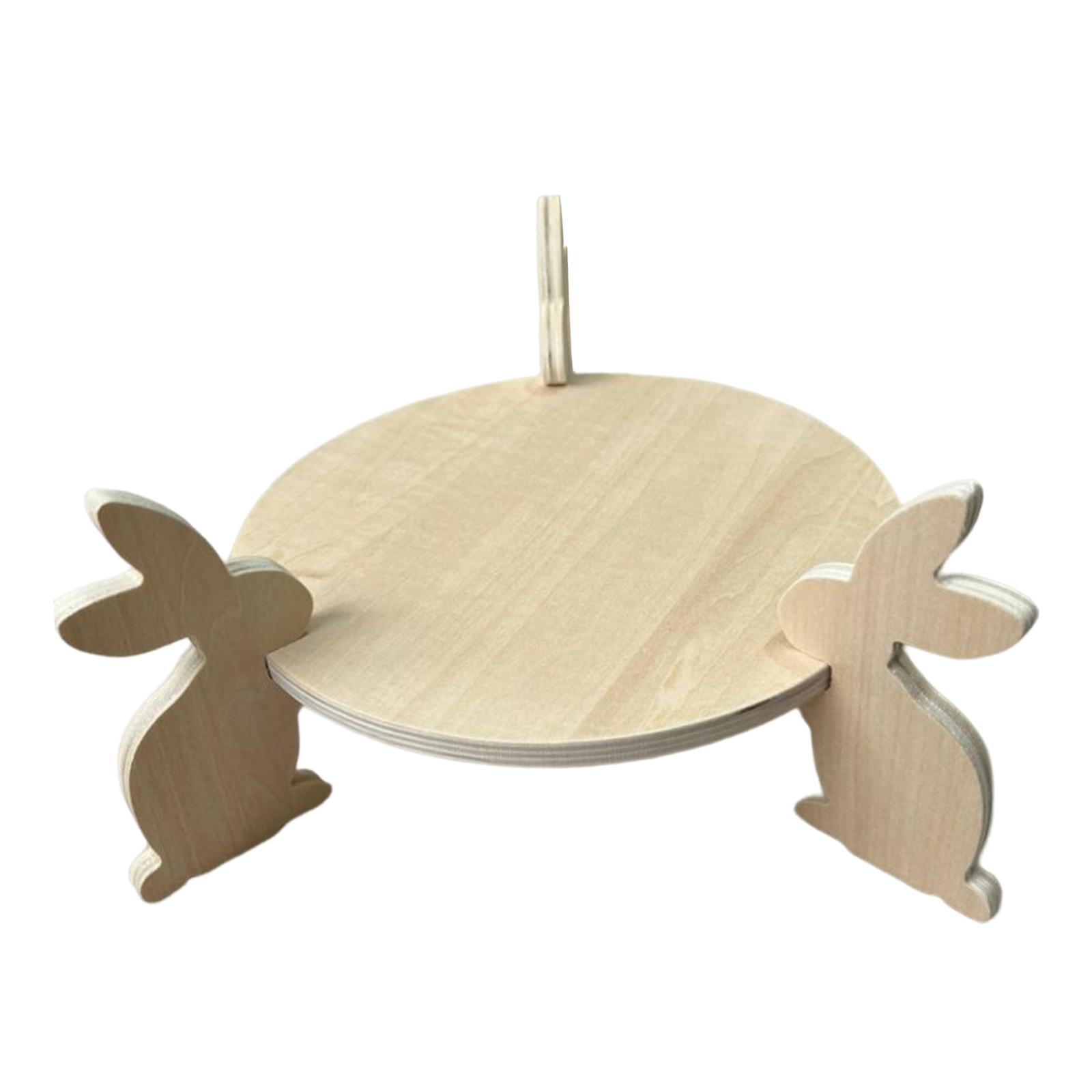 9.8in Cake Holder Serving Tray Tableware Crafts for Birthday Party Candle