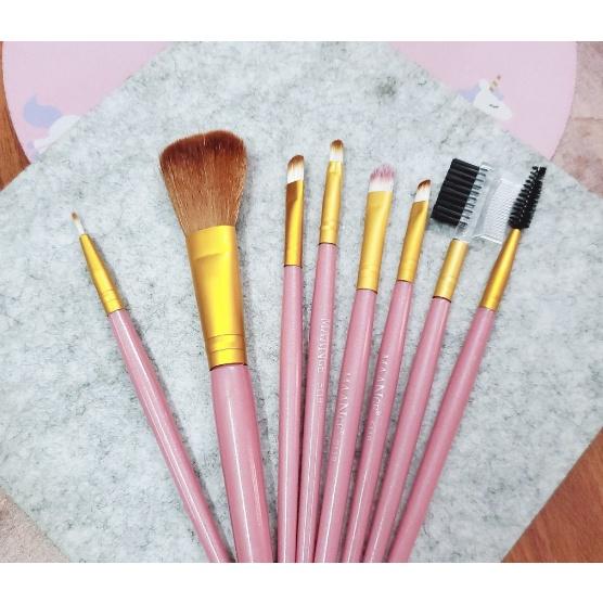 Bộ Cọ Trang Điểm nắp hồng 7 Món Duashop