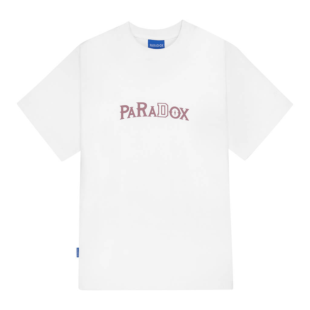 Áo thun form rộng Paradox tay lỡ - Unisex - In hình - THE IDENTITY TEE - Trắng