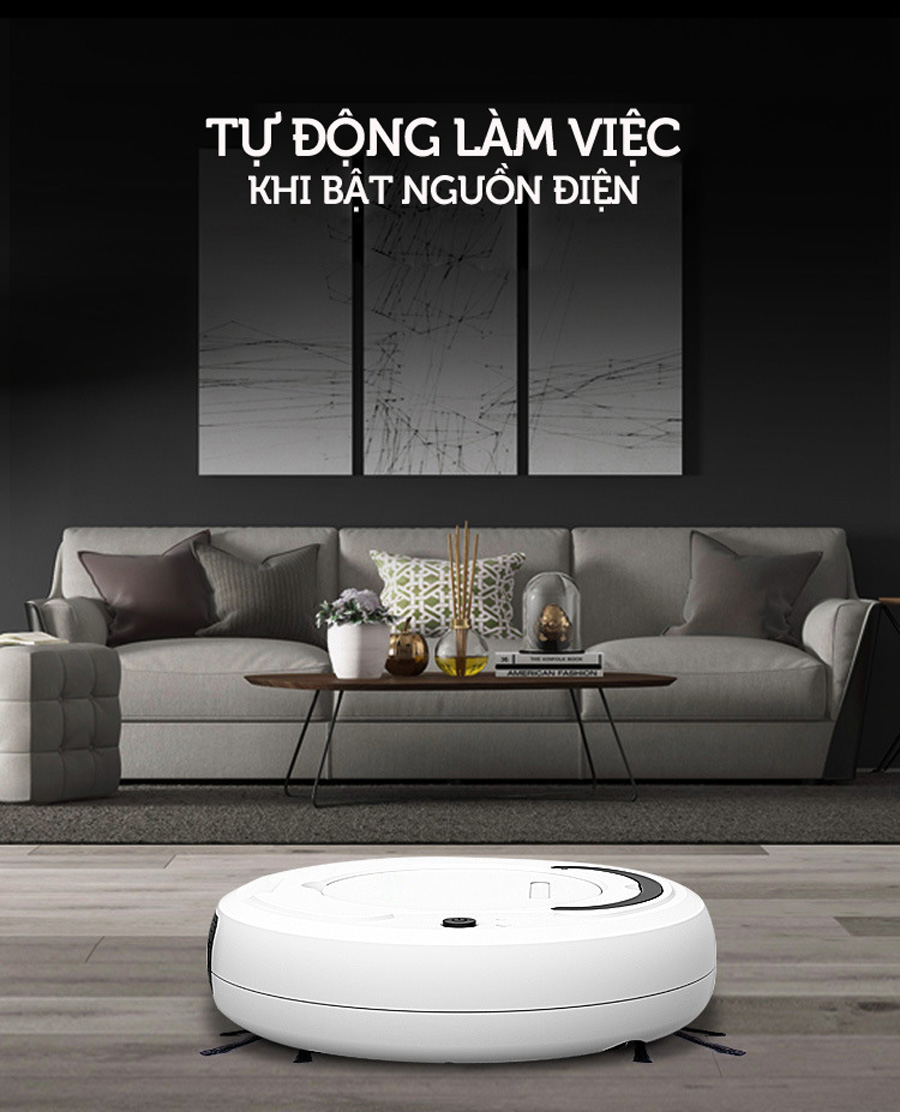 ROBOT HÚT BỤI Tự Động Dọn Nhà Thông Minh Công Nghệ AI  Bản Nâng Cấp Cao Cấp Tự động hút bụi, lau nhà