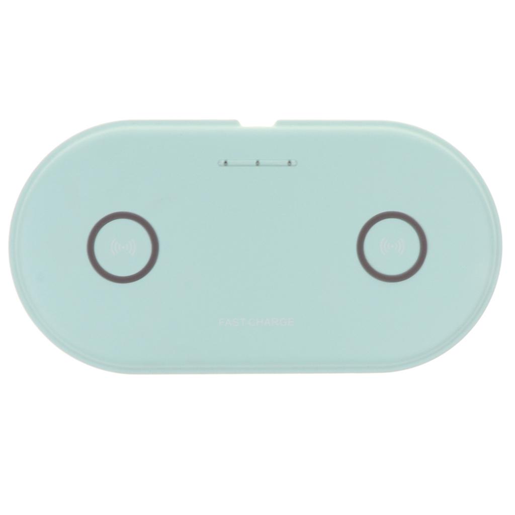 Stylish Solid Color Fast Wireless Charger Qi Dual Wireless 5W Fast Charge Stand for Qi-Certified Devices