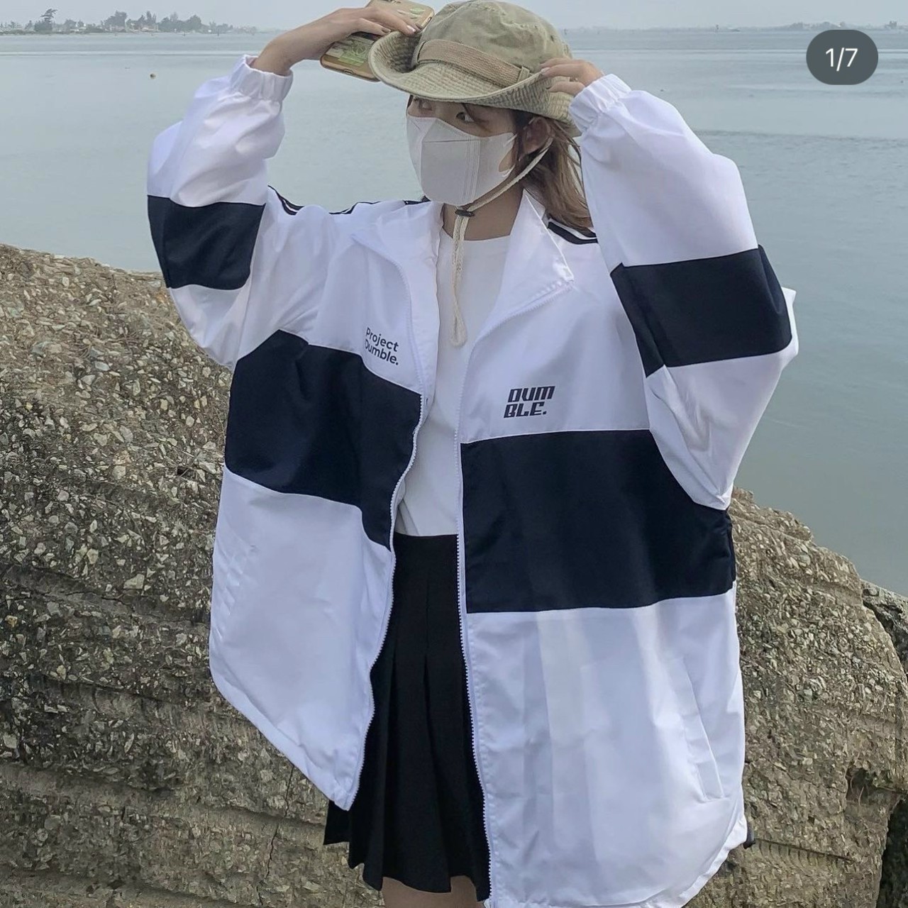 ÁO KHOÁC DÙ DUM 2 LỚP DÂY RÚT Có Túi Trong Cao Cấp Hot Trend FORM RỘNG UNISEX