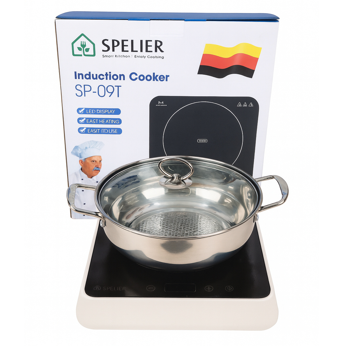 Bếp từ đơn Đức SP-09T công suất 2000W, bảo hành 3 năm - Hàng chính hãng