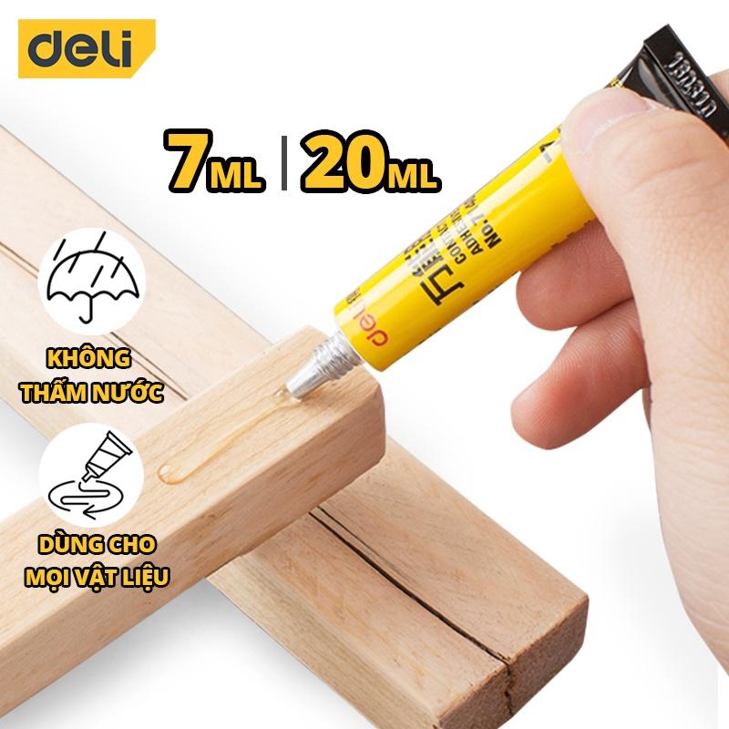 Keo Siêu Dính Đa Năng Deli - 7ml/ 20ml - Có Thể Dán Trên Mọi Bề Mặt - Phù Hợp Sửa Chữa, Ghép Nối - 7140 / 7149