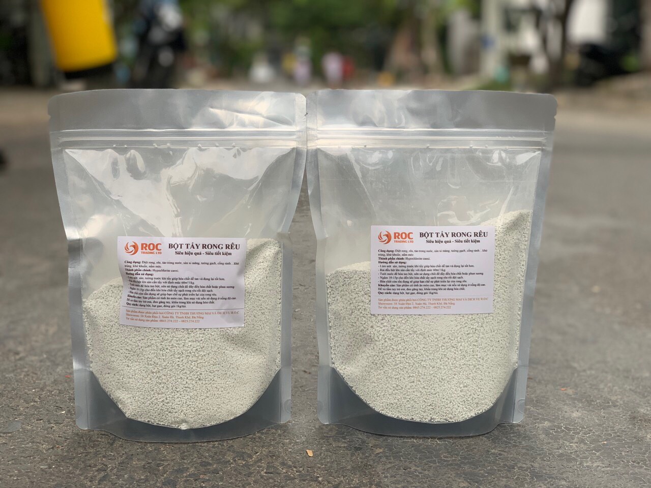 Bột tẩy rong rêu (chlorine), khối lượng 1000gr