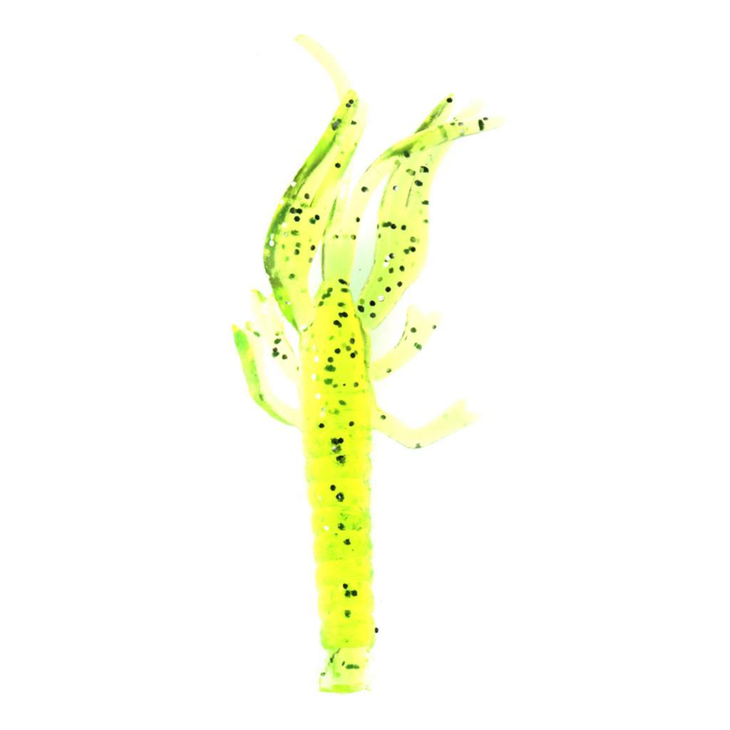 10 x Rubber Crayfish Shrimp Lures for Jig Or Drop Shot Fishing Perch 5.5cm
