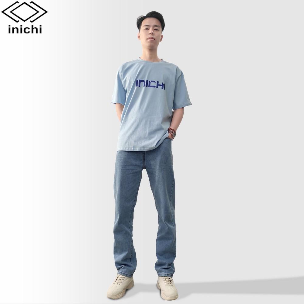 Áo thun unisex in chữ INICHI phong cách đơn giản 4 màu I23