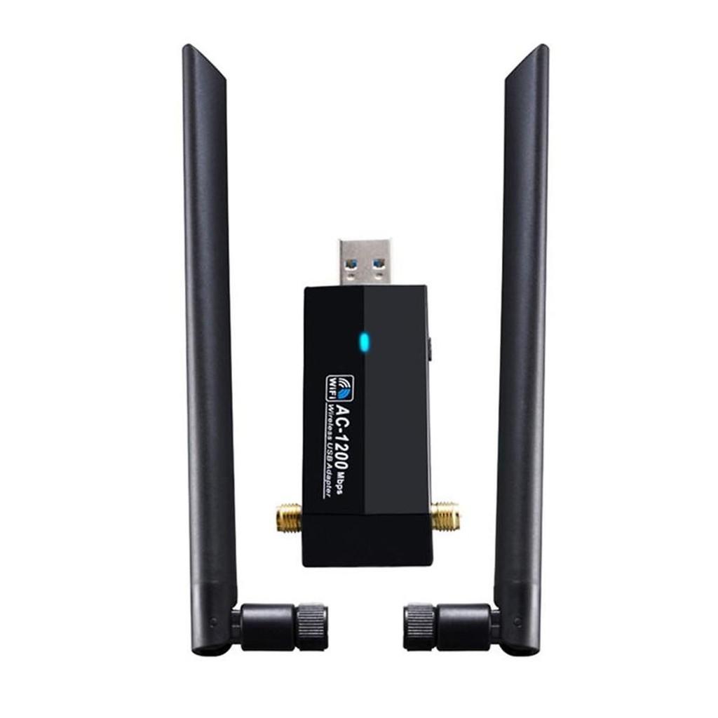 Bộ Thu Wifi Không Dây Cho Máy Tính Kèm 2 Anten (1200Mbps) (USB 3.0) (2.4G & 5.8G) 