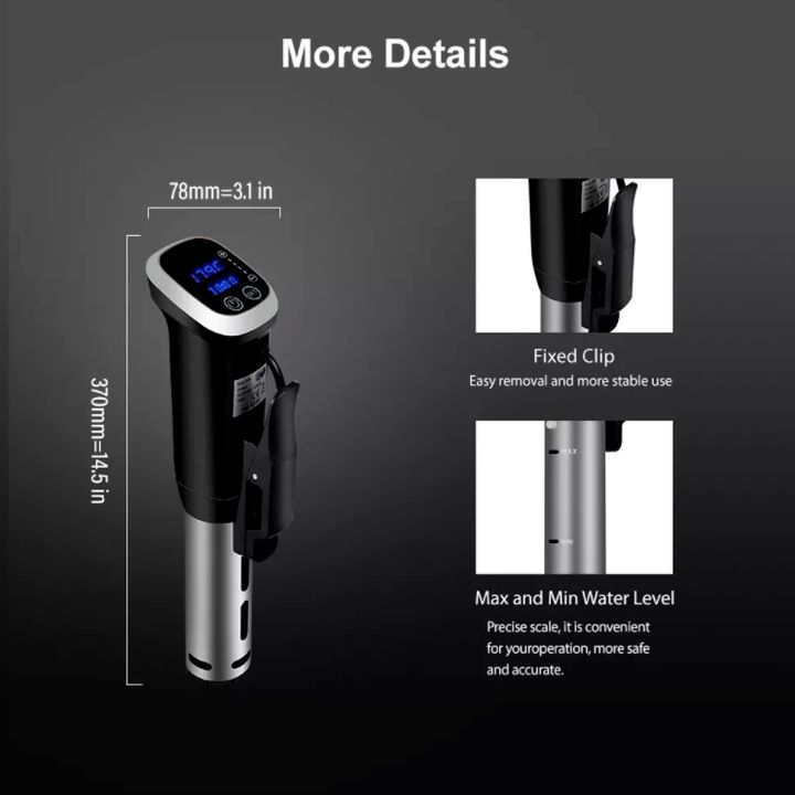 Máy nấu chậm Sous vide Công suất1200W BioloMix SV-8008 - Hàng chính hãng