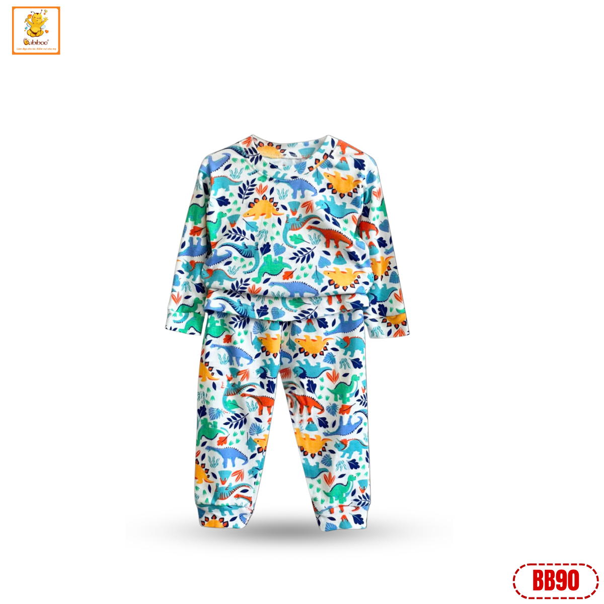 Bộ quần áo cho bé trai, bé gái BABIBOO quần áo dài tay thu đông vải cotton co dãn - BB90