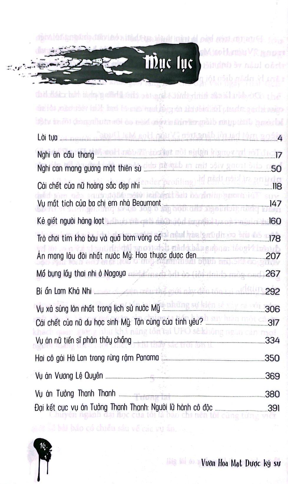 Vườn Hoa Mạt Dược Ký Sự - Những Kỳ Án Nổi Tiếng Chưa Có Lời Giải (Tái Bản 2023)