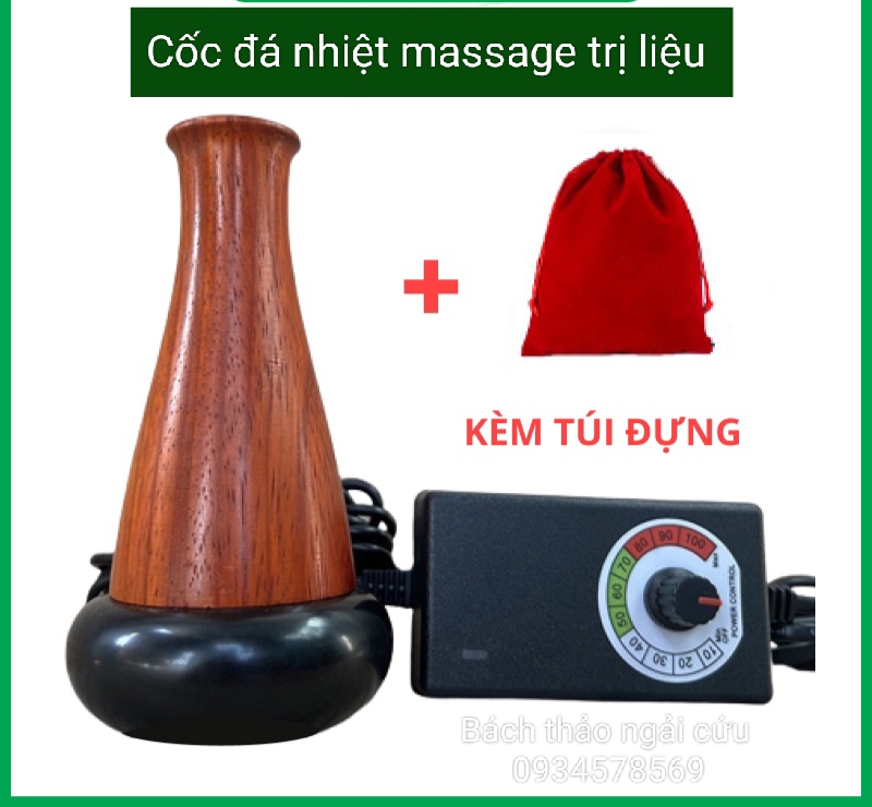 Cốc Nhiệt Đá Massage Body, Cốc Đá Nóng Đả Thông Kinh Lạc, Máy Đá Nóng Massage Chỉnh Nhiệt Độ Dưỡng Sinh