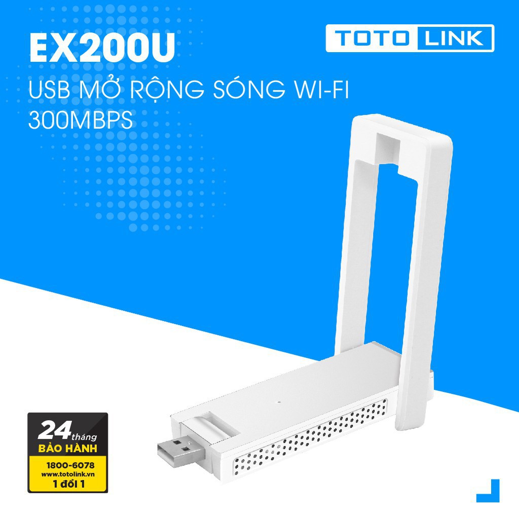 Bộ Kích Sóng Wifi 300Mbps TOTOLINK - USB Mở Rộng Sóng Wi-Fi Hàng Chính Hãng