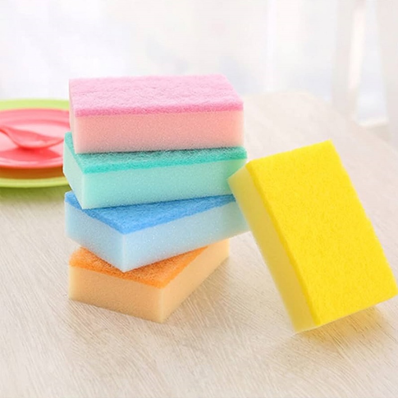 Set 05 miếng mút rửa ly, cốc Seiwa Color Soft - Hàng nội địa Nhật Bản nhập khẩu chính hãng