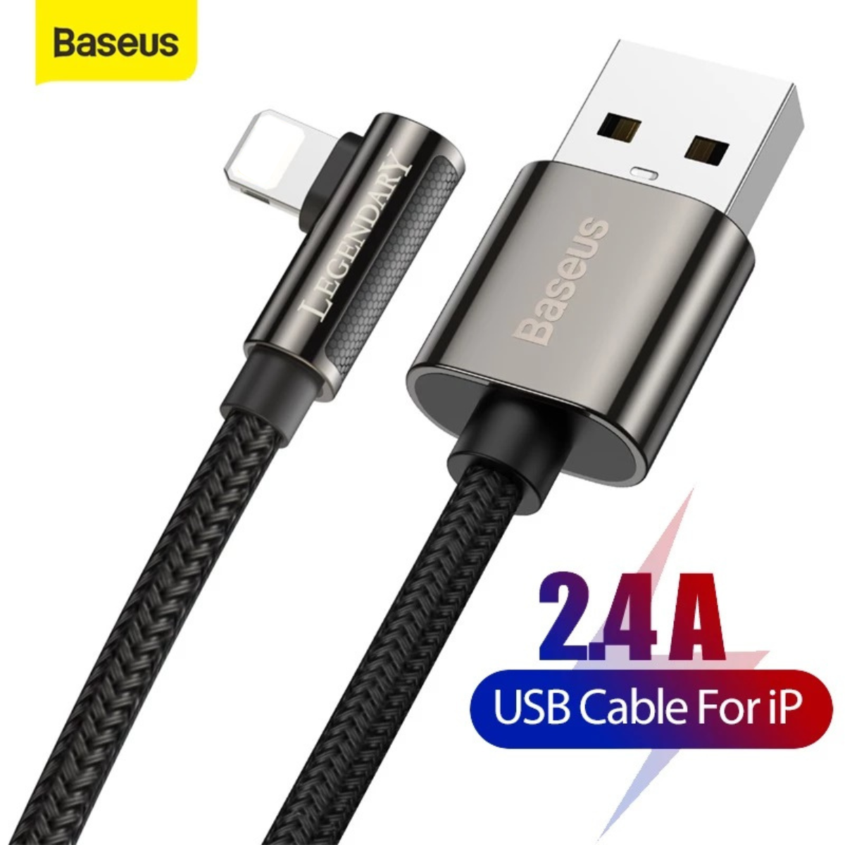 Cáp sạc nhanh siêu bền cho I-phone CATCS baseus legend Series (2.4A, USB to Light-ning)- Hàng chính hãng
