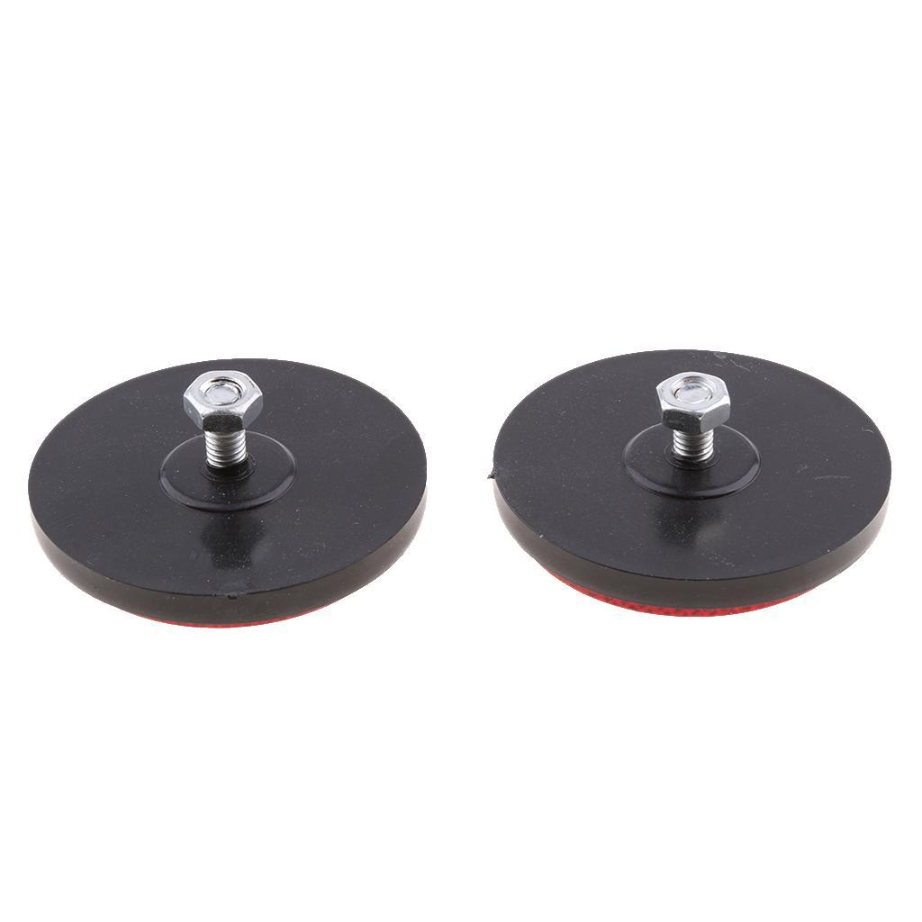 2 Pair Round Reflectors Universal for Motorcycle ATV Dirt Bike Red