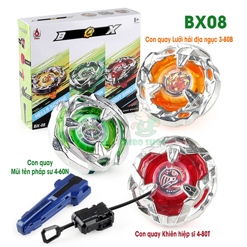 Nguyên Bộ Con Quay BeybladeX BX08 | BX08 Bộ 3 Trận chiến 3on3