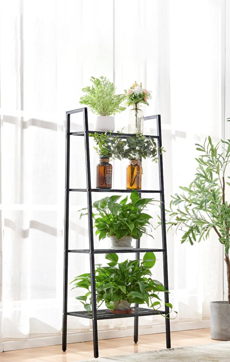 Kệ Sắt 4 Tầng, Kệ Đựng Đồ Đa Năng Khung Sắt Chắc Chắn - Cobi Home