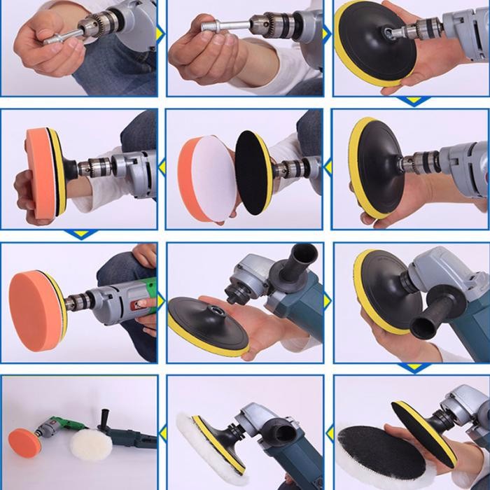 Bộ 5 Đánh Bóng 100mm + kèm đầu chuyển Milliken Tampe NL-3030