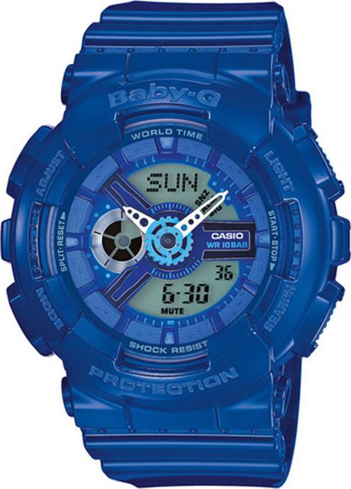 Đồng Hồ Nữ Casio Baby-G-Ba-110Bc-2Adr-Tròn Nữ Xanh Kim Hình Điện Tử DCS Xanh Dương (Kèm Hộp Có Mã)