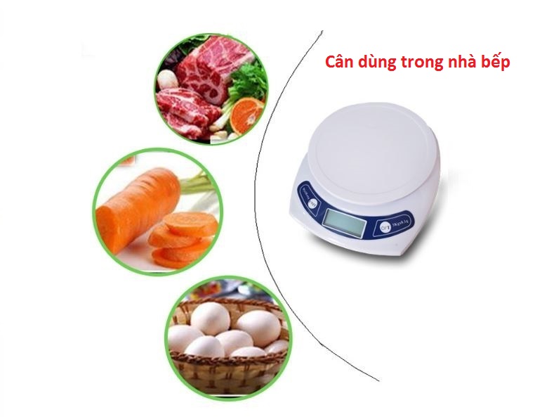 Cân điện tử nhà bếp giá rẻ, chất lượng tốt tải trọng 3kg, 7kg cao cấp WH-B06