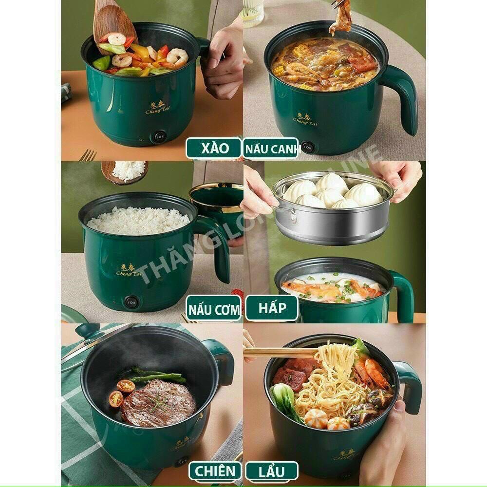 NỒI LẨU ĐIỆN ĐA NĂNG Nồi nấu lẩu_Hấp_Chiên Xào... đa năng Dung tích 1.8L