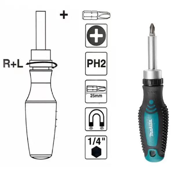 Tuốc nơ vít tự động Makita D-58833 - Chính hãng