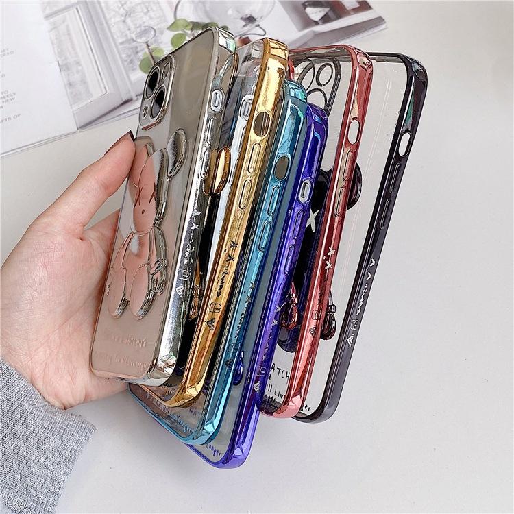 Ốp lưng in nổi hình gấu Bearbrick 3D cho iPhone 6Plus, 7Plus, Xsmax, 11Promax, 12Promax, 13Promax
