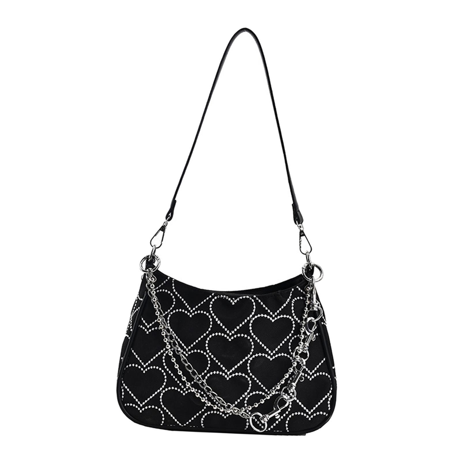 Casual Dumpling Bun Heart Pattern Underarm Bags Purse Shoulder Bag