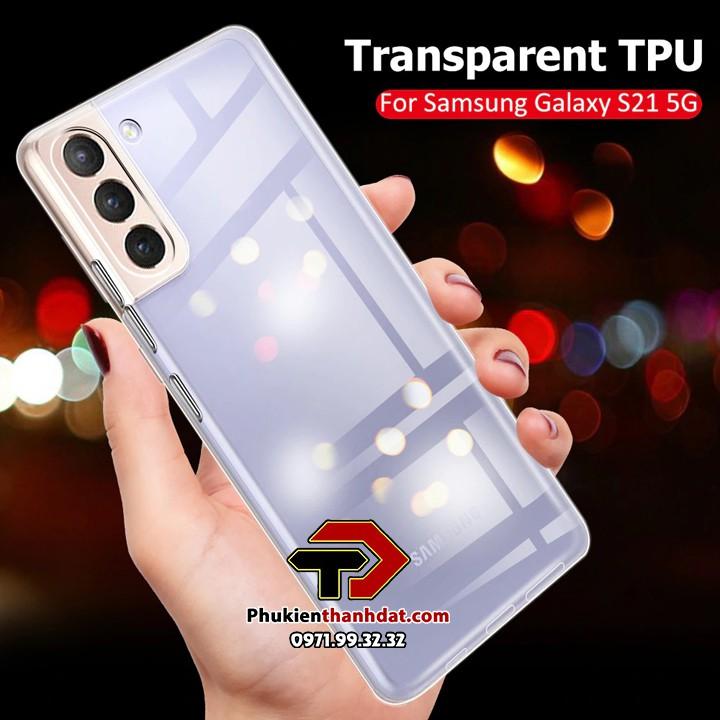 Ốp lưng silicone dẻo trong suốt dành cho SamSung S21 Ultra, SamSung S21, SamSung S21+