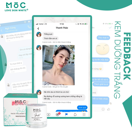 KEM DƯỠNG TRẮNG, TÁI TẠO, TRẺ HÓA, LÃO HÓA - COLLAGEN 20G - MỘC