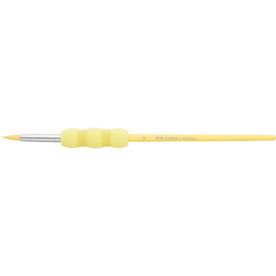 Bộ 4 Cọ Vẽ Grip Màu Pastel - Faber-Castell 481620