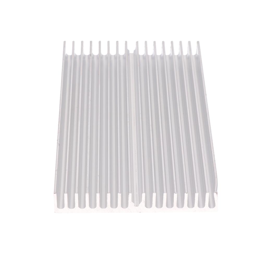 High Power LED aluminum Heatsink Module 100x60x10mm Silver  Color