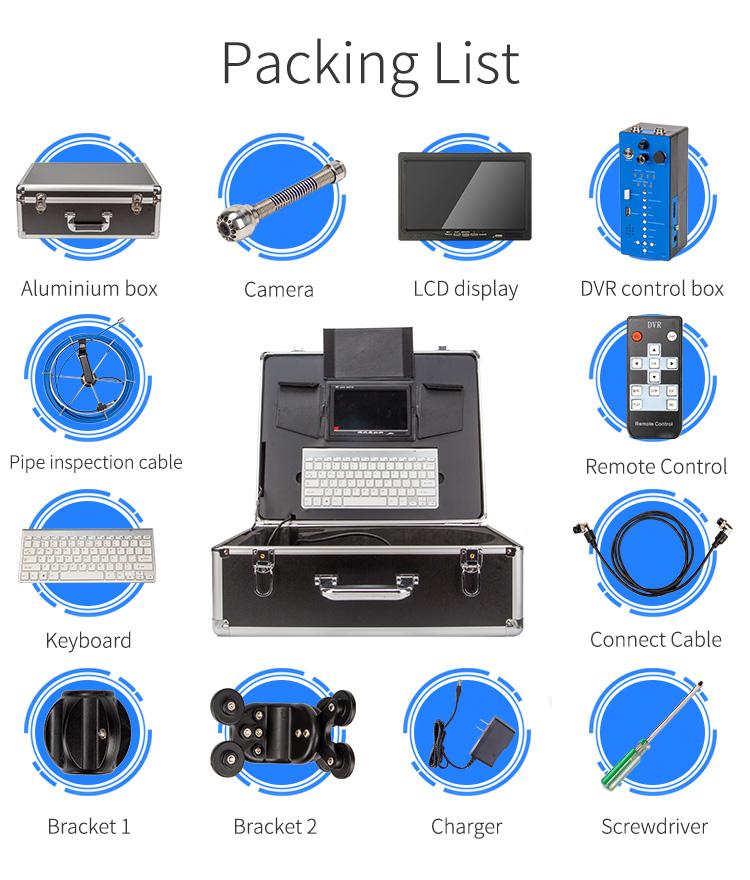 Camera kiểm tra đường ống và ống thoát nước ống dẫn đường ống nội soi công nghiệp