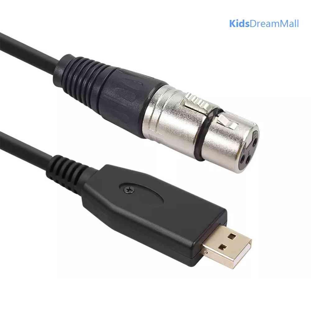 Mới Dây Cáp Chuyển Đổi Cổng USB Sang Cổng XLR 3-Pin