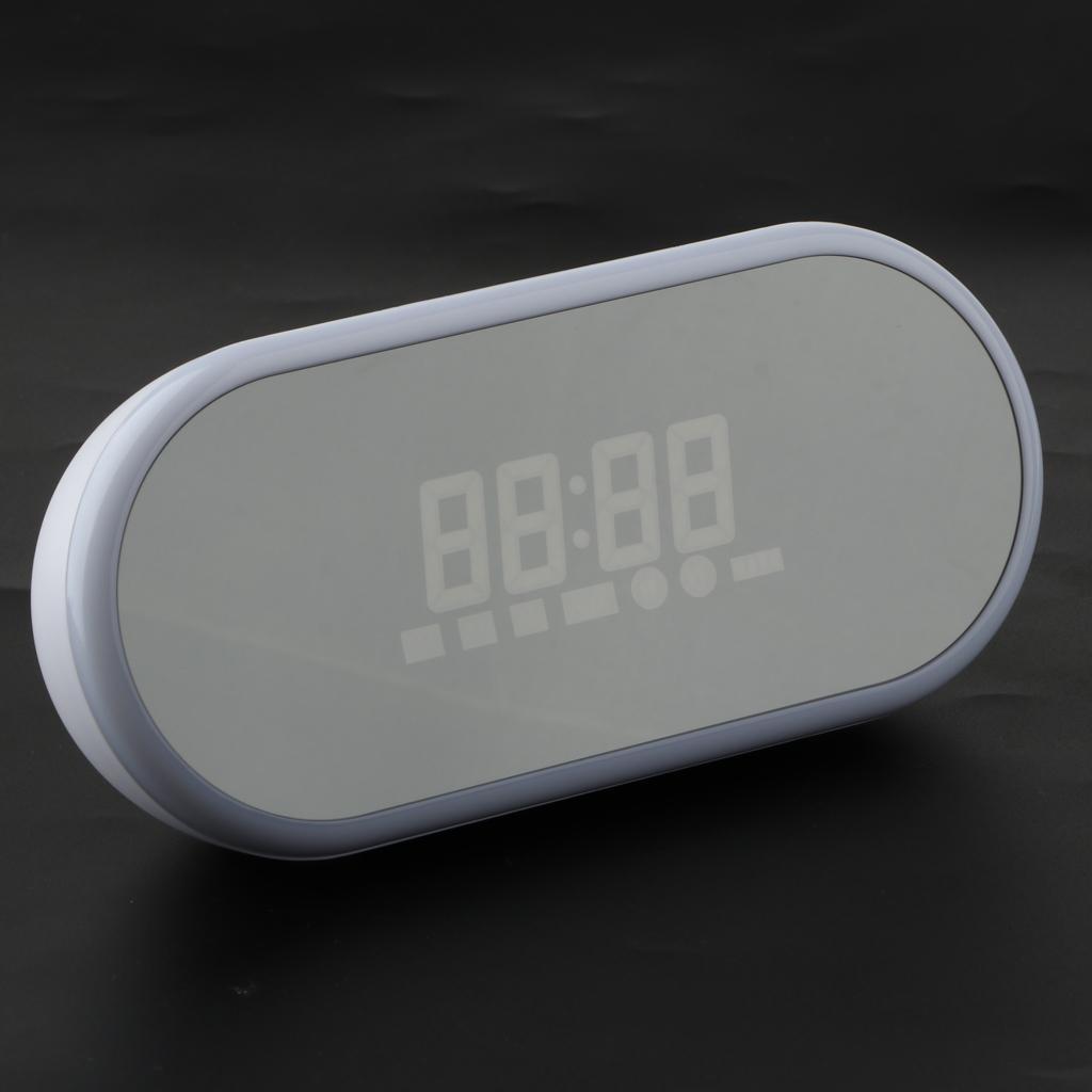 Portable Bluetooth Speaker LED Display Alarm Clock Supports TF Card