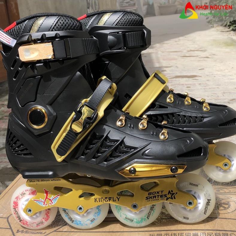 Giày patin người lớn Weiqui Kingfly chơi chuyên nghiệp, bánh cao su sáng led, quà tặng ý nghĩa KHỞI NGUYÊN SPORT