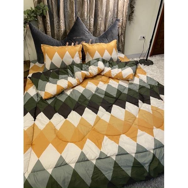 Sét phao 5 món cotton poly chăn ga gối + vỏ ôm