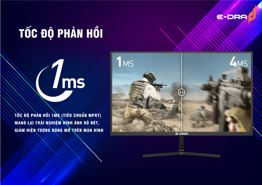 Màn hình máy tính gaming E-Dra EGM27F2 27 inch FullHD 165hz - Hàng chính hãng