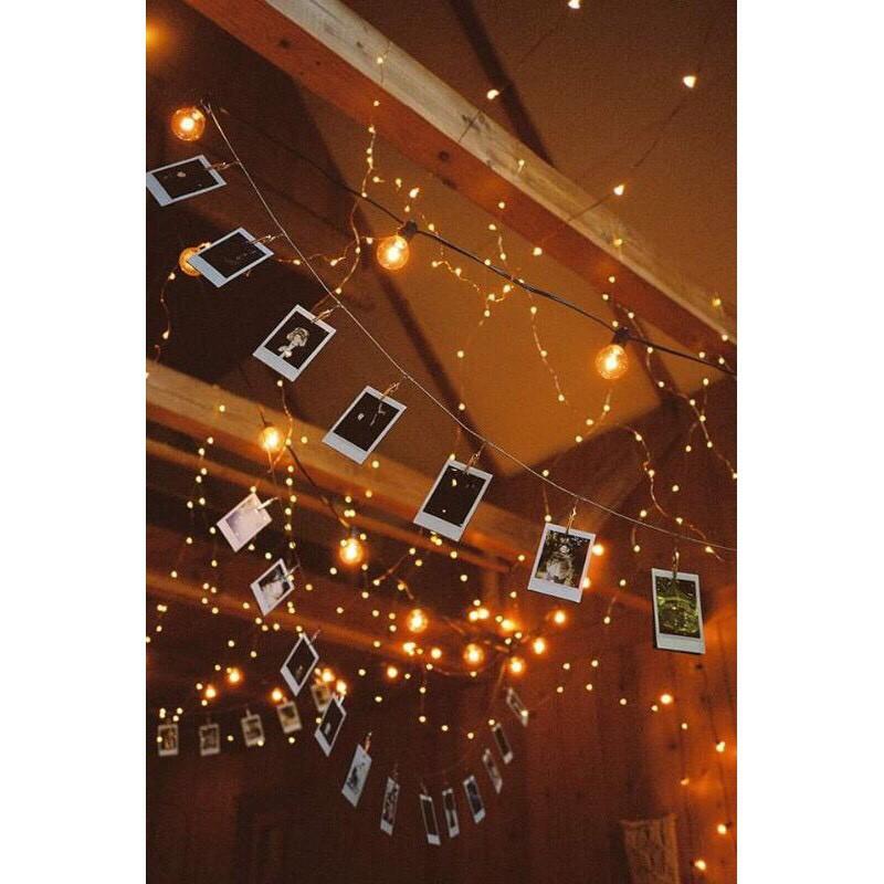 Đèn led trang trí Fairy Light đom đóm 2m kèm sẵn pin đĩa