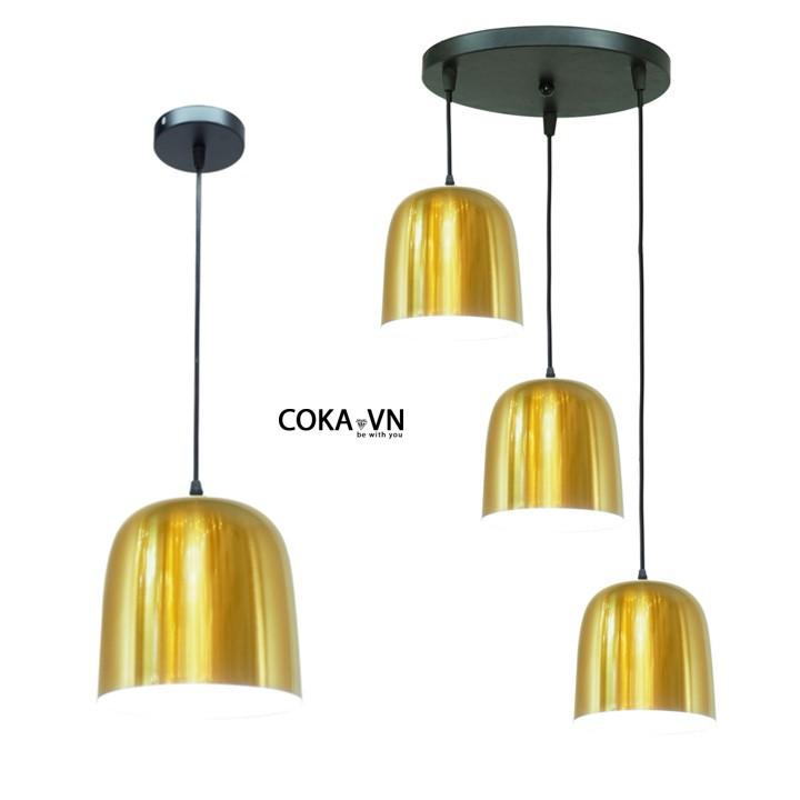 Đèn thả cà phê-đèn thả trần nhà hàng-cửa hàng-bàn ăn TCF41 đèn thả hiện đại thân hợp kim vàng cao cấp