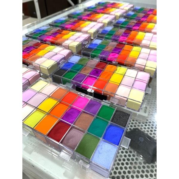 Set bột 24 màu, bộ bột màu, dẽo mịn, làm hoa đắp bột