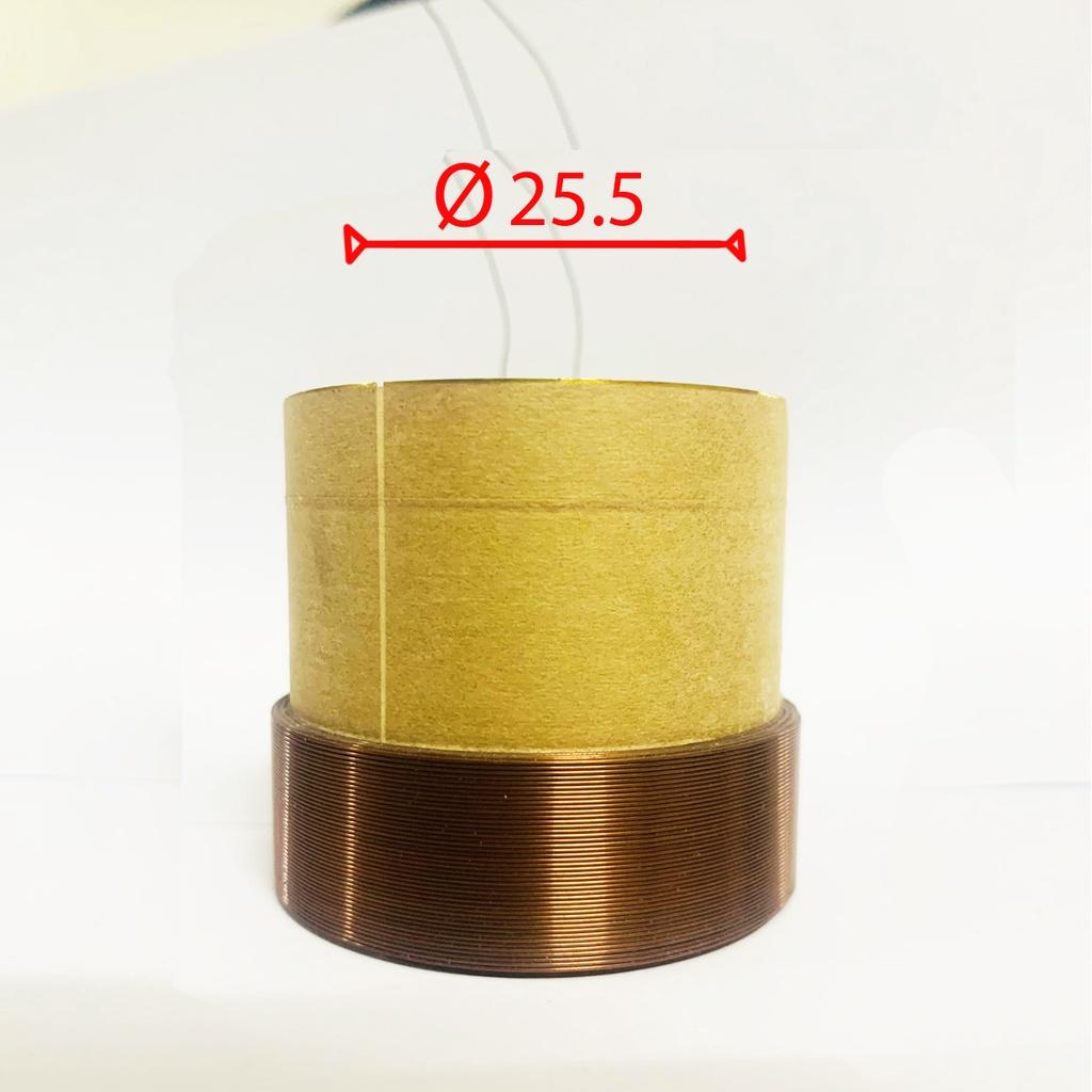 Coil loa 25.5 mm loại 6 lớp lõi đồng - côn loa 25.5 mm dây đồng