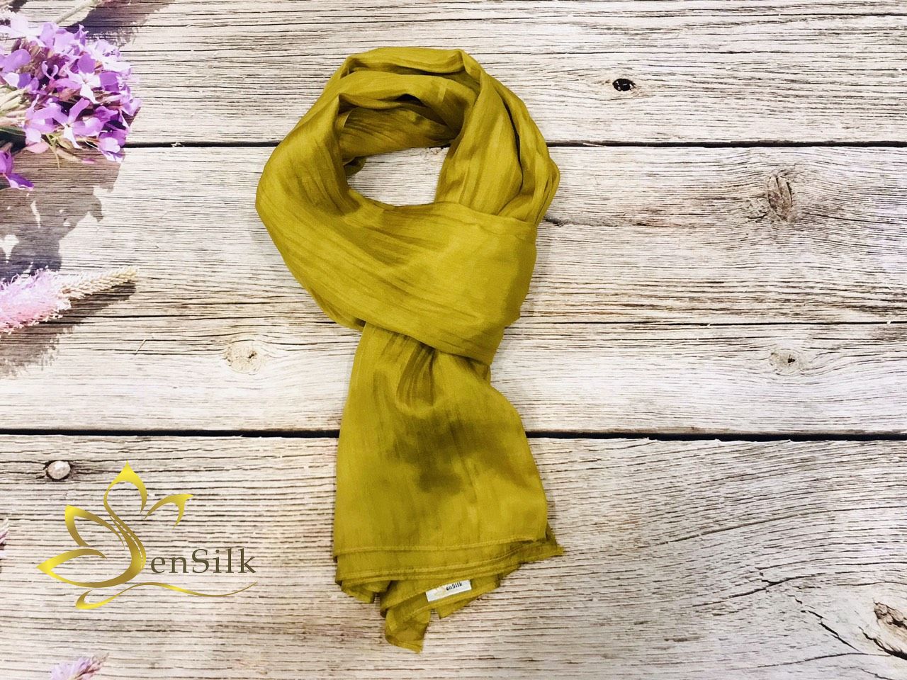 Khăn Lụa Nha Xá Đẹp Nhất SenSilk, Khăn Lụa Tơ Tằm Truyền Thống - Lụa Tơ Tằm Thuần Việt 180*90cm