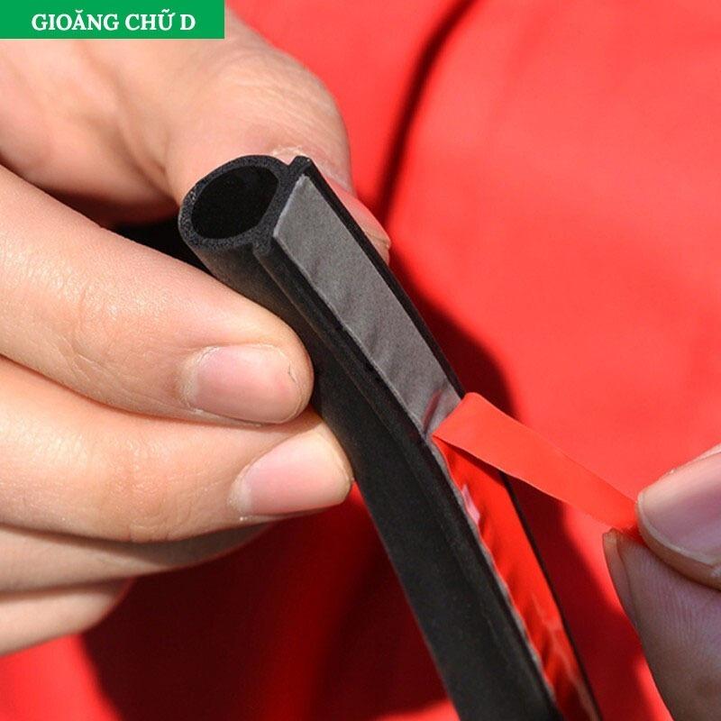 Gioăng Cao Su Chữ D, P, T, Z, U, B Chống Ồn Ô Tô, Dán Cửa Xe Chống Bụi - Keo Trợ Dính 3M Tăng Độ Kết Dính