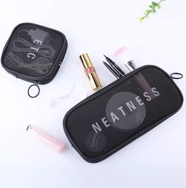 Set 3 Túi Lưới ETC Beauty Đựng Mỹ Phẩm Cá Nhân Giao Màu Ngẫu Nhiên