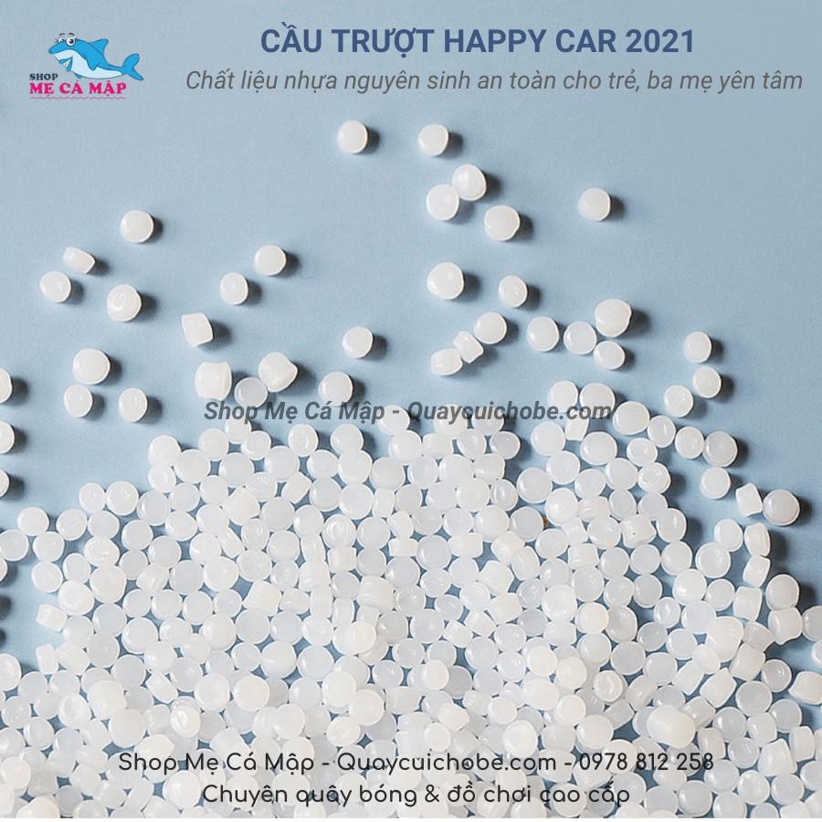 Cầu trượt cho bé Happy Car 2021, họa tiết ngộ nghĩnh, cầu trượt cho bé trai và bé gái