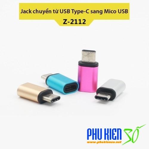 Jack chuyển từ USB Type-C sang cổng Micro USB