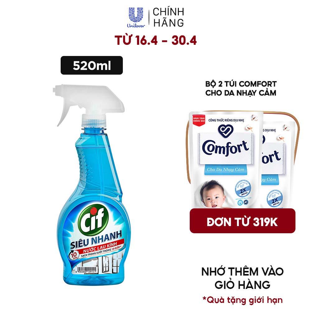 Nước lau kính Cif 520ml