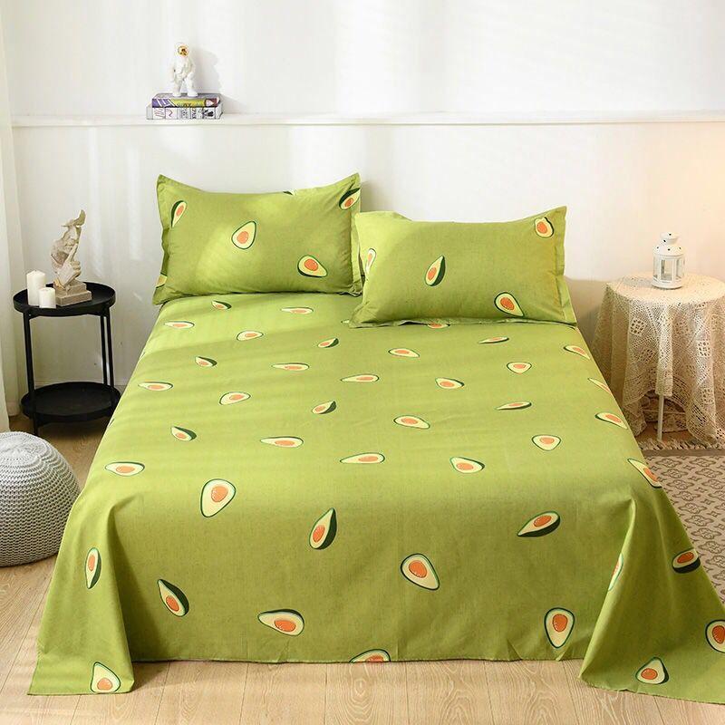 Giường + Tặng 2 Vỏ Gối 2021 Hoa Văn Mẫu Mới Trang Trí Nhà Dệt May Chăn Ga Gối Coverlet Tấm Phẳng Vỏ Gấm Hoa bộ
